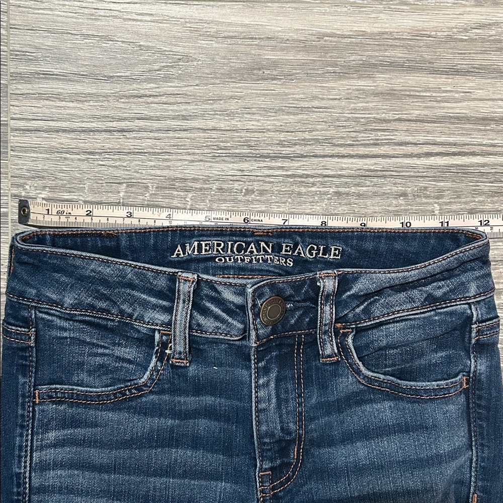 American Eagle Distressed Skinny Jeans Super Stretch - Picture 5 of 5